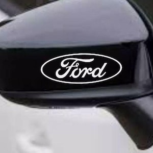 4pcs Ford logo emblem decals stickers for side mirrors car windows bumpers laptops emblem logo vinyl blue