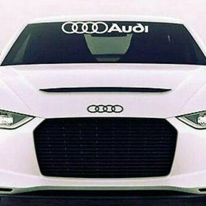 Audi rings decal sticker for windshield windows car vinyl graphics