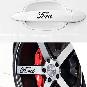 Ford decals stickers set for door handles and wheels rims windows bumpers laptops emblem logo vinyl