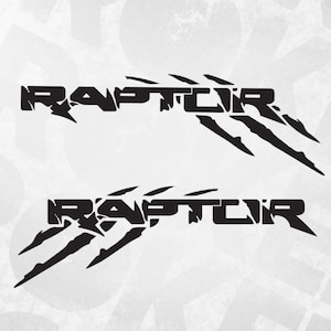 2pcs FORD Raptor Decal Sticker Sport Racing claws Stripe Emblem Car Truck suv f-150