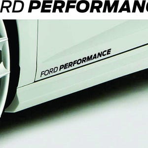 2pcs Ford Performance logo emblem decals stickers for car windows bumpers laptops emblem logo vinyl blue