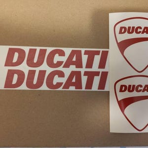 4x Ducati logo stickers decals for helmet or bike