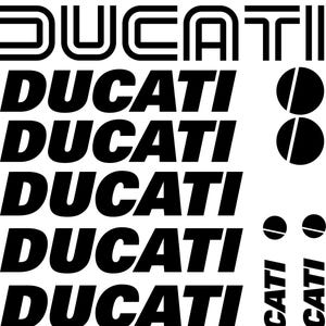 Ducati sticker decal set for bike Helmet fuel tanks motorcycle belly pan car windows and more