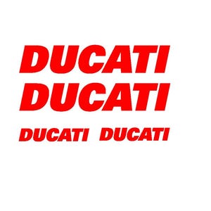 4pcs DUCATI decals stickers for bike fuel tanks motorcycle belly pan Monster Panigale corse fairing