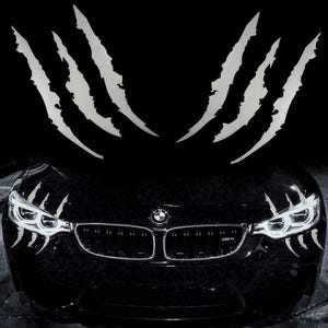 Monster Claw Scratch Reflective Decal Sticker for Car Headlight Decor tuning car bumper window hood