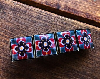California tile barrette, Hair accessories, boho barettes, Hair clip, California gift, Gifts for her, Teacher gift, Bridesmaid gift, gift