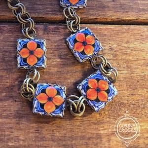 Mexikanischer Schmuck, Spanisch Lehrer Geschenke, Mexikanisches Geschenk, Bettelarmband, Spanische Fliesen Schmuck, Talavera Armband, Armband für sie, Schmuck
