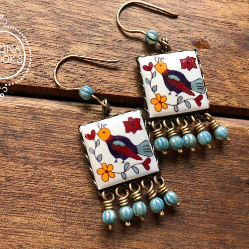 Vogel Ohrringe, Paloma, Taube Ohrringe, Mexikanische Ohrringe, Peace Ohrringe, Handgemachter Schmuck, Spanisch Lehrer Geschenk, Folklorico Ohrringe, Ohrring