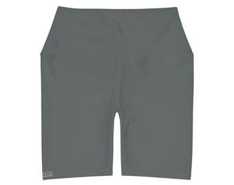 High Waisted Yoga Shorts (AOP)