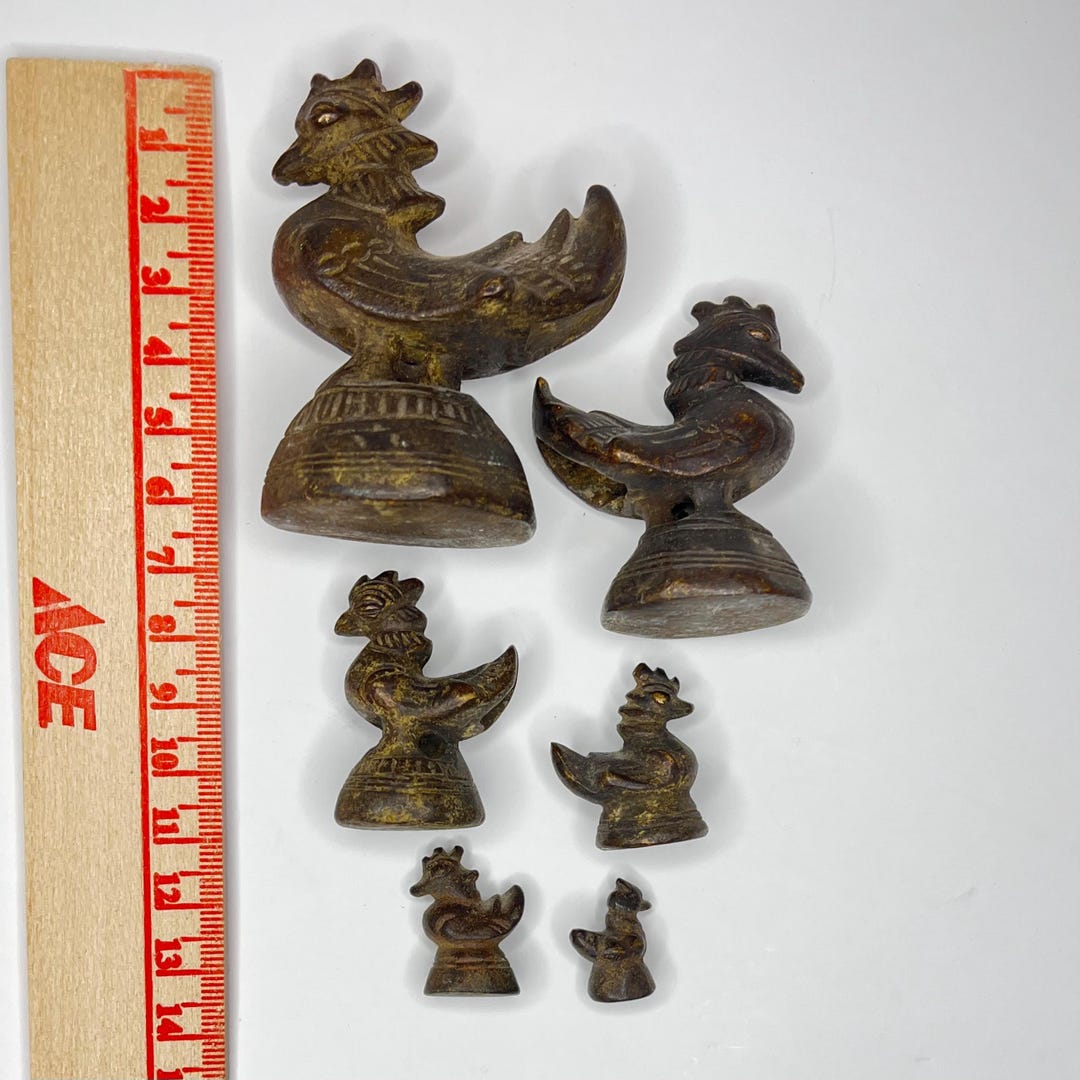 18th Century Burmese Opium Weight - Set of Six Hintha Birds (519 Total ...