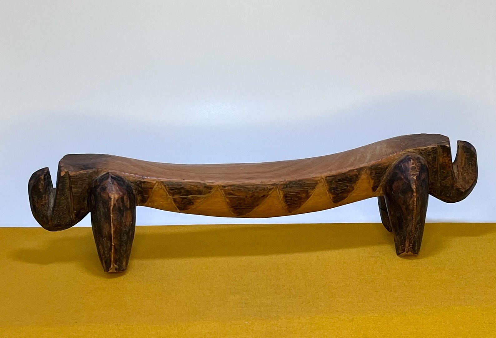 Thoch Antique Dinka Thoch Headrest Stool: Zoomorphic Carved Wood Art - Etsy