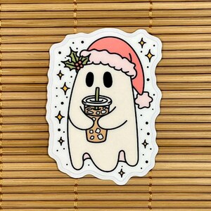 Sticker fantôme de Noël mignon