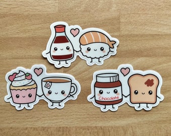Cute kawaii food buddies sticker set 3.