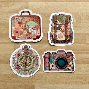 De beaux accessoires de voyage - Jeu d'autocollants inspirés de Ghibli 2.