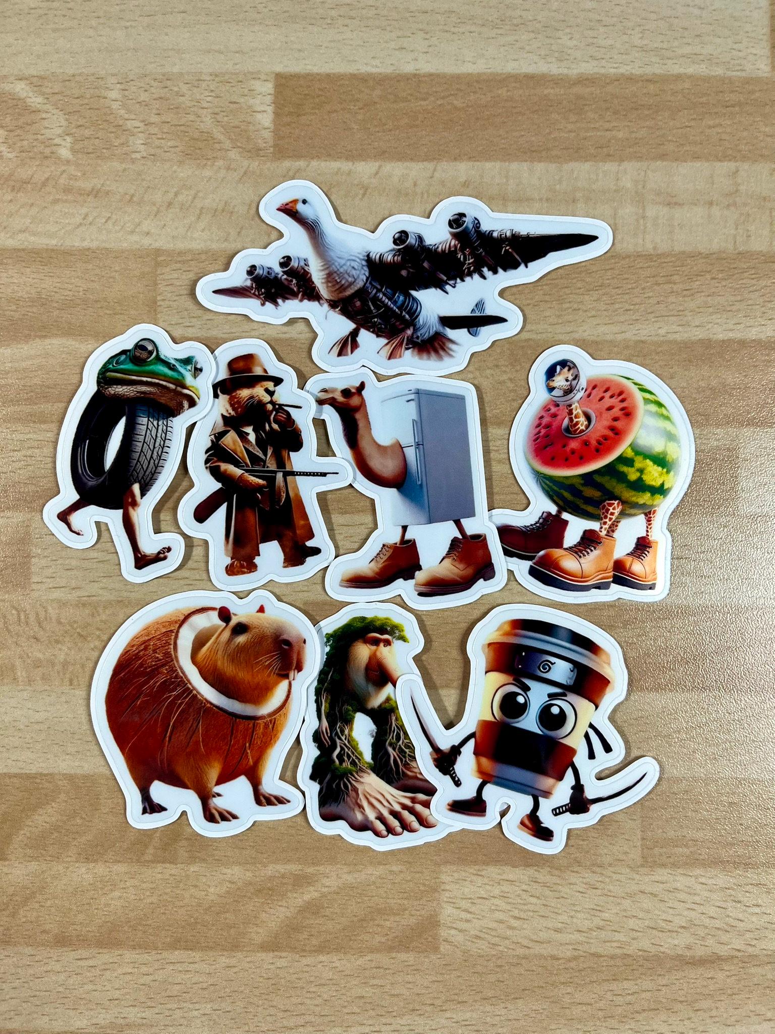 Brainrot Sticker Line Italian Brainrot Stickers - Waterproof - Etsy