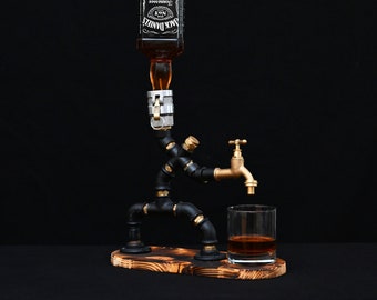 Whiskyspender, Steampunk-Alkoholspender, Geschenk für Ihn, Geschenk für Ehemann, Vatertagsgeschenk, Jubiläumsgeschenk für Männer, Weihnachtsgeschenk