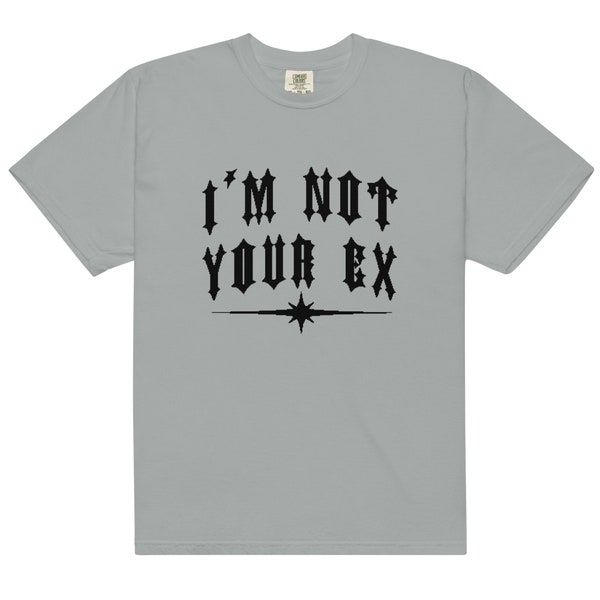 I'm not your ex - Unisex garment-dyed heavyweight t-shirt