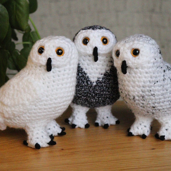 Snowy Owl Crochet Amigurumi Pattern PDF - Realistic Owl