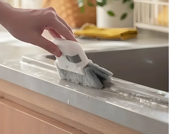 Groove schoonmaakhulpmiddel voor thuis, 2-in-1 schoonmaakhulpmiddel, houd uw ramen, kozijnen en deuren vlekkeloos schoon
