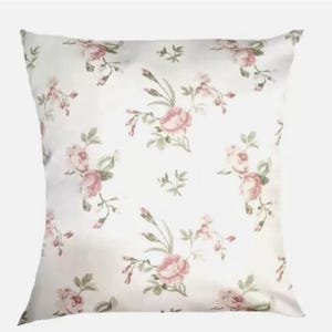 Pink Rose Floral Cushion Cover , Vintage Rose Cushion Cover , Throw Pillow , Scatter Cushions , Cushion Cover UK