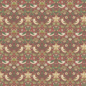 William Morris Cushion Cover Strawberry Thief Crimson Red , William Morris Pillow cover , Throw Pillow , Scatter Cushions , Cushion Cover UK
