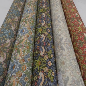 ウィリアムモリス いちご泥棒 テーブルクロス、花柄鳥テーブルクロス、丸型テーブルクロス、四角型テーブルクロス、英国製テーブルクロス