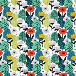 Round Scandi Floral Tablecloth, Round Tablecloth , Square Tablecloth  , Rectangle Square  Tablecloth UK