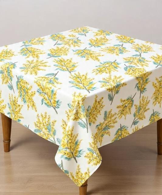 キャスキッドソン ミモザフラワー テーブルクロス：ハンドメイドの花柄