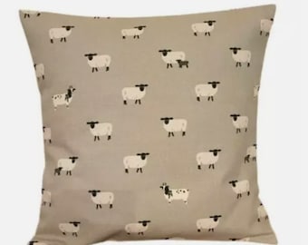 Sophie Allport Sheep Cushion Cover , Grey Black Pillow cover , Throw Pillow , Scatter Cushions , Cushion Cover UK