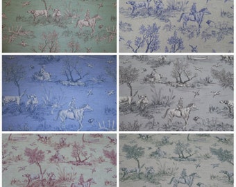 Toile Countryside Tablecloth  , Tablecloth Toile De Jouy , Vintage Tablecloth , Country Life Tablecloth , Tablecloth UK