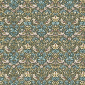 William Morris Cushion Cover Strawberry Thief Teal  , William Morris Pillow cover , Throw Pillow , Scatter Cushions , Cushion Cover UK