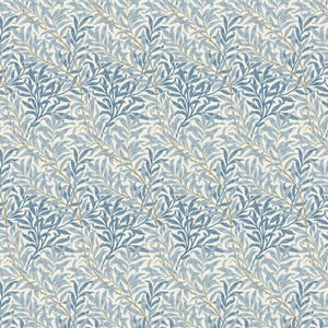 William Morris Poszewka na poduszkę Willow Bough Azure Blue, William Morris Leaf Leaves Poszewka na poduszkę, Poduszka ozdobna, Poszewka na poduszkę UK