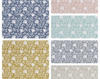 Scandi Floral Tablecloth, Handmade Cotton, UK Made