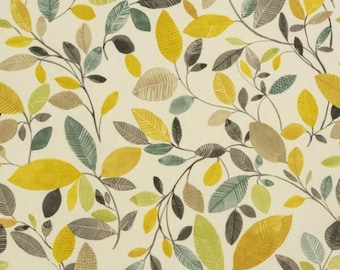 Fryetts Molveno Leaf Leaves Ochre Yellow Tablecloth  , Round Tablecloth , Square Tablecloth  , Rectangle Square  Tablecloth UK