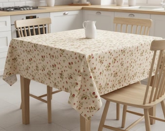 Berries Strawberries Tablecloth , Mother's Day Gift ,  Round Tablecloth , Oval Tablecloth , Rectangle Square  Tablecloth UK