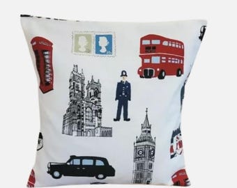 London The Capital Cushion Cover , London Bus Cushion Cover, Guards Cushion Cover , London Gift  , Scatter Cushions , Cushion Cover UK