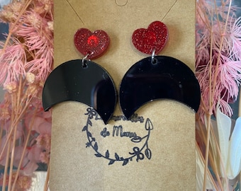 Boucles d'oreilles en acrylique