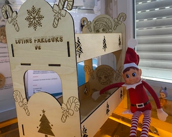 Digital File - Adorable Twin Bed for Mischievous Elves, Girl and Boy Version SVG File