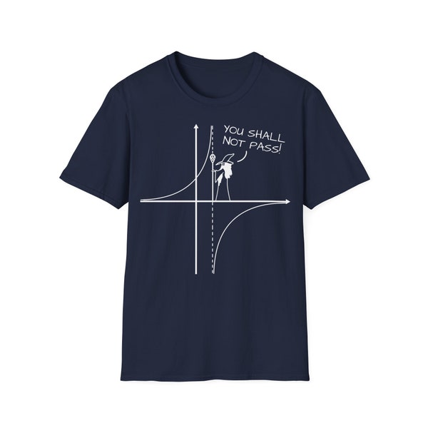 T-shirt You Shall not Pass - Maglietta White Sorcerer Lord of Math