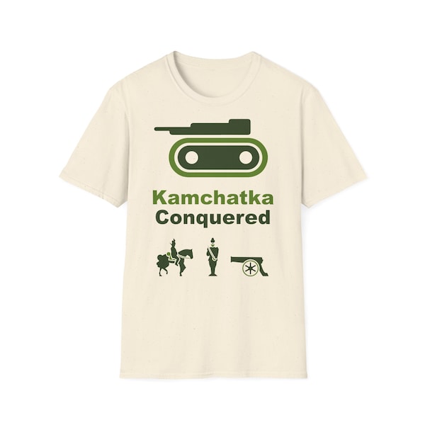 T-shirt kamchatka conquered - Maglietta world battle game Funny Nerd