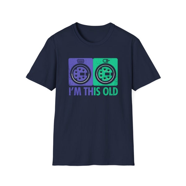 T-shirt I'm this old - funny retro computer