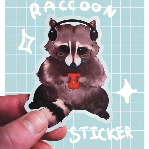 Relatable Raccoon Sticker