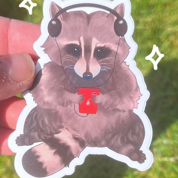 Relatable Raccoon Sticker