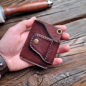 Karte Brieftasche, Vordertasche Brieftasche, Minimalistische Brieftasche, Handgefertigte Brieftasche, Leder Brieftasche, Brieftasche, Geschenk für Mann
