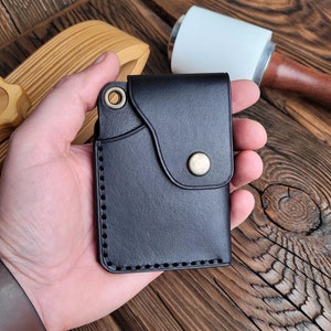Tarjetero minimalista, billetera para hombre, tarjetero, tarjetero de piel