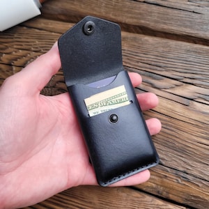 Minimalist Credit Card Holder , wallet, cardholder, leather cardholder,  Handmade