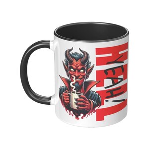 Sinfully Stylish Mug: Devilish Delight 11oz Drinkware, Ceramic Coffee Mug, Meme Mug, Office Humor, Sarcastic Mug, Novelty Gift, Wicked!