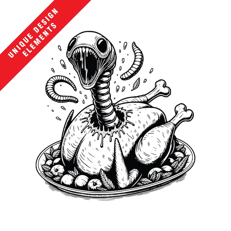 Alien Invasion Bursting Turkey, EPS, SVG, PNG, Vector Clipart Bundle ...