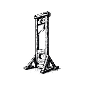 Guillotine_004, AI, PNG, SVG format bundle, Guillotine Clipart, vector images for print