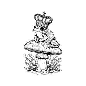 Frog Clipart, AI, PNG, SVG format bundle, Frog_001, vector images for print, Frog Designs for merchandise, Frog Illustration, Frog Artwork